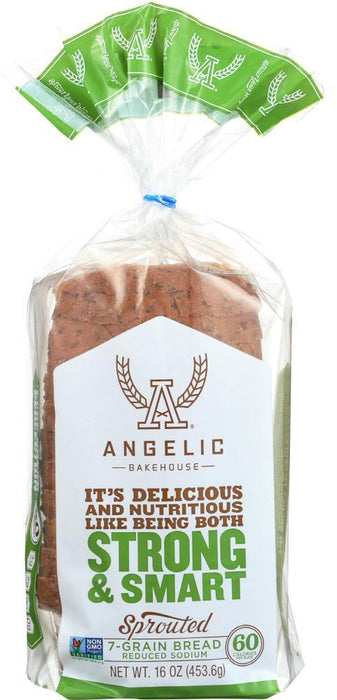 Angelic Bakehouse: Sprouted 7 Grain Bread Reduced Sodium, 16 Oz