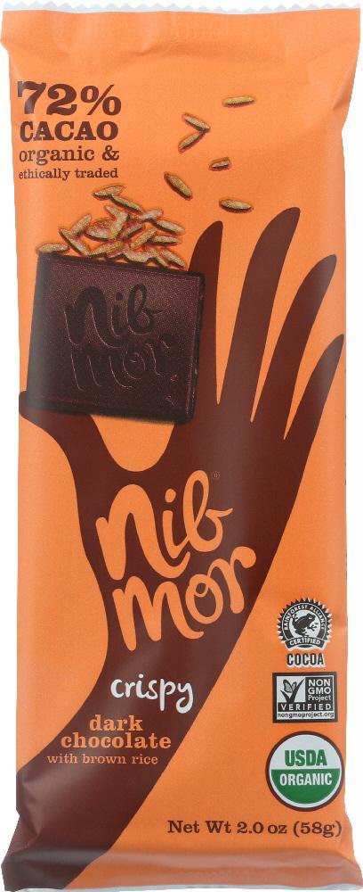 Nibmor: Choc Bar Crispy 72% Drk (2.200 Oz)