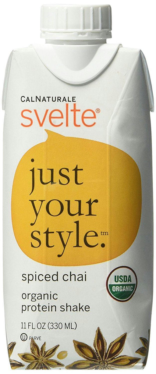 Cal Naturale: Svelte Organic Protein Shake Spiced Chai, 11 Oz