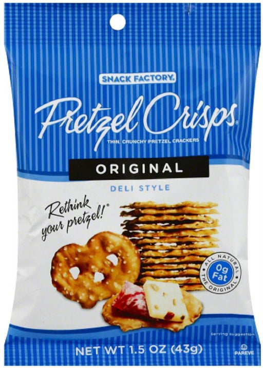 Snack Factory: Original Pretzel Crisps, 1.5 Oz