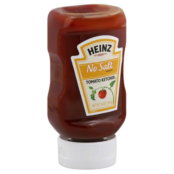 Heinz: Tomato Ketchup No Salt Added, 14 Oz