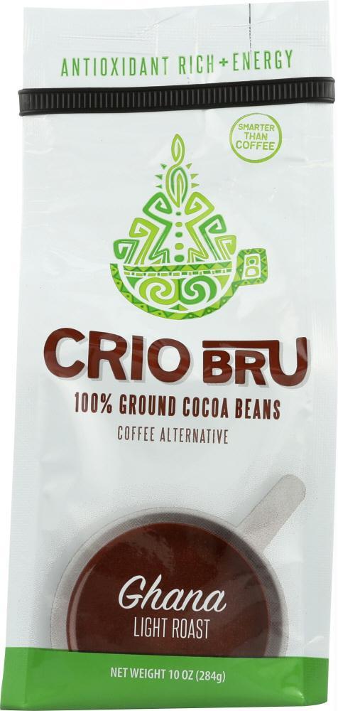 Crio Bru: Cocoa Ghana Light Roast, 10 Oz