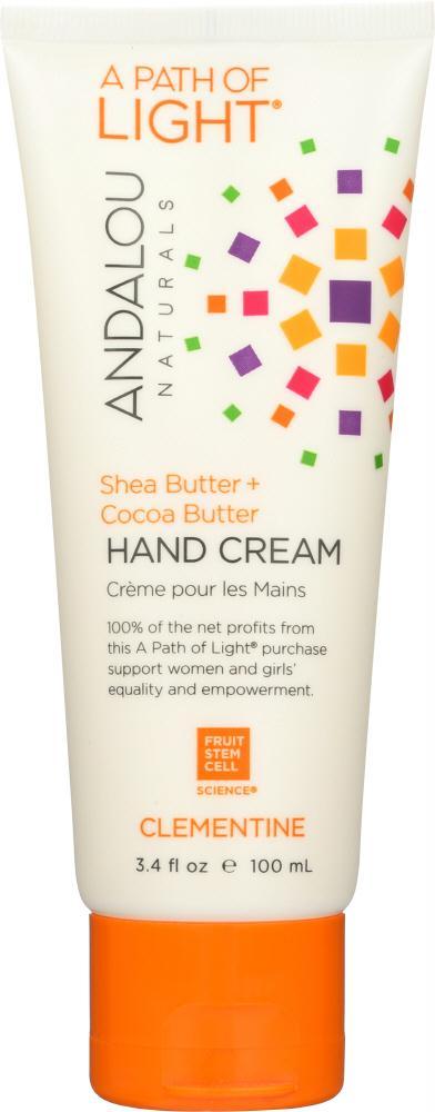 Andalou Naturals: Hand Cream Clementine, 3.4 Oz