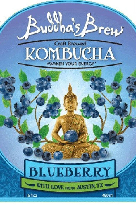 Buddha's Brew: Kombucha Blueberry, 16 Oz