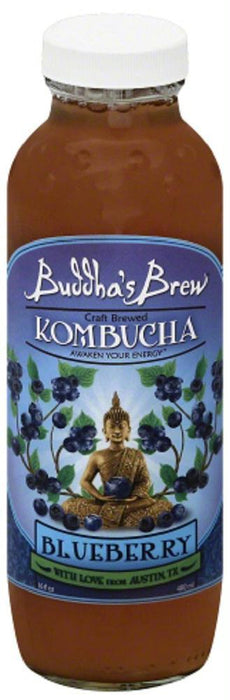 Buddha's Brew: Kombucha Blueberry, 16 Oz