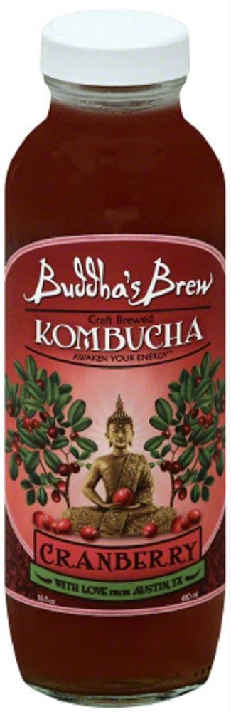 Buddha's Brew: Kombucha Cranberry, 16 Oz