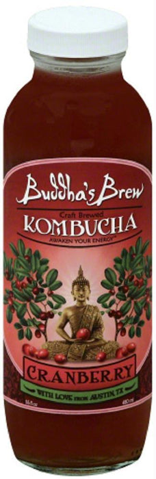 Buddha's Brew: Kombucha Cranberry, 16 Oz