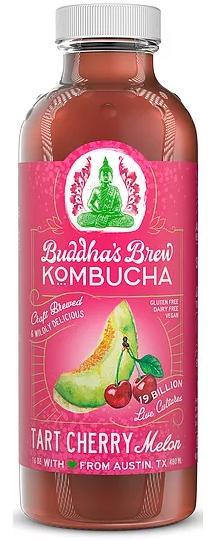 Buddha's Brew: Kombucha Tart Cherry Melon, 16 Oz