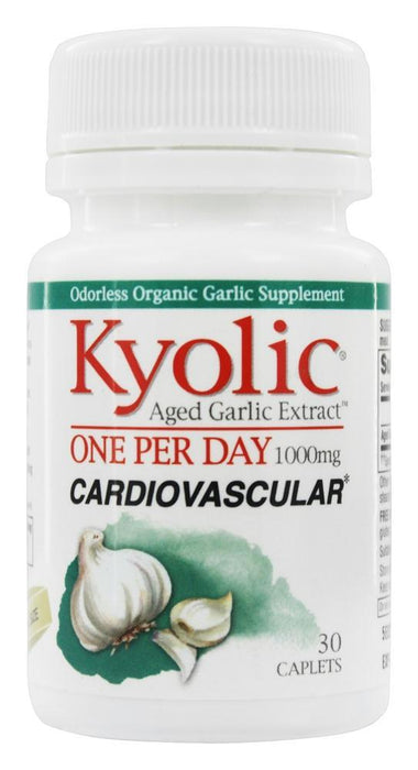 Kyolic: Aged Garlic Extract One Per Day Cardiovascular 1000 Mg, 30 Caplets