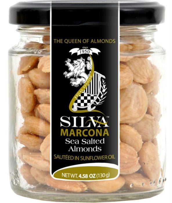 Silva Regal: Spanish Marcona Almonds Sea Salted, 4.6 Oz