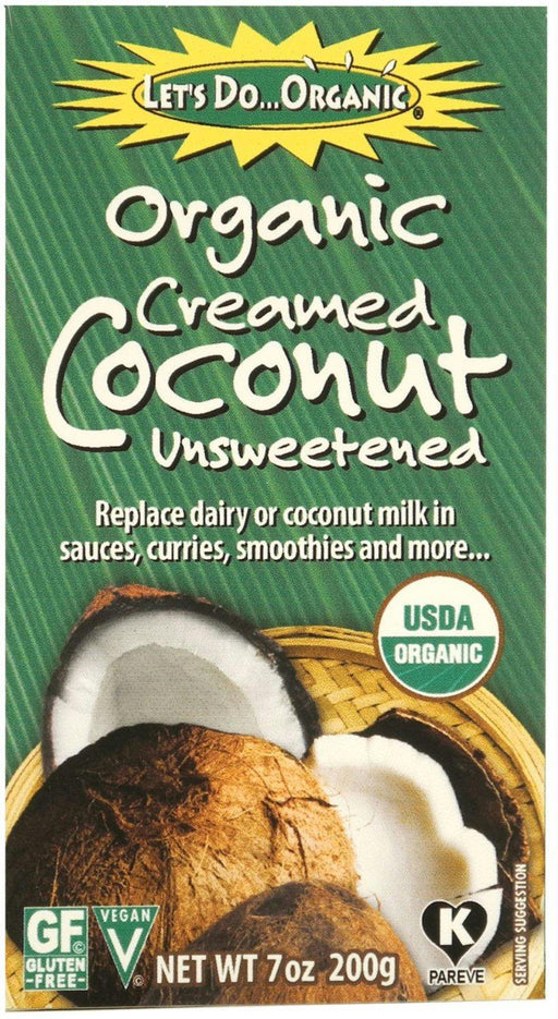 Let's Do Organic: Creamed Coconut Unsweetened, 7 Oz