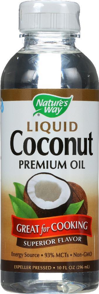 Nature's Way: Liquid Coconut Premium Oil, 10 Oz