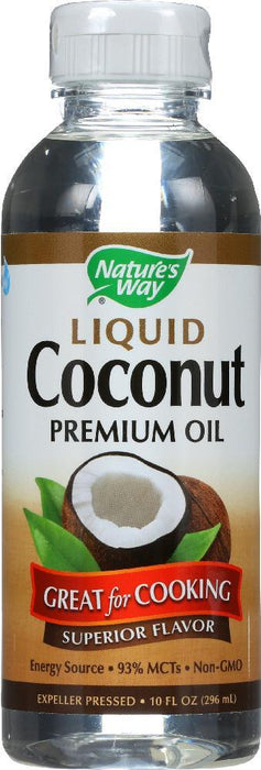Nature's Way: Liquid Coconut Premium Oil, 10 Oz