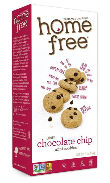 Home Free: Gluten Free Mini Chocolate Chip Cookies, 5 Oz