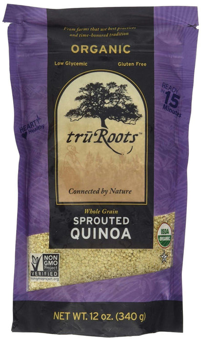 Truroots: Whole Grain Organic Sprouted Quinoa, 12 Oz