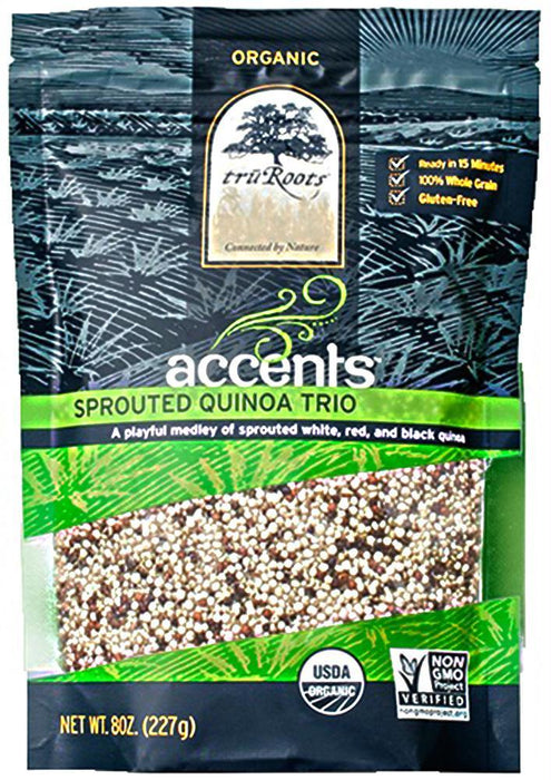 Truroots: Organic Accents Sprouted Quinoa Trio, 8 Oz