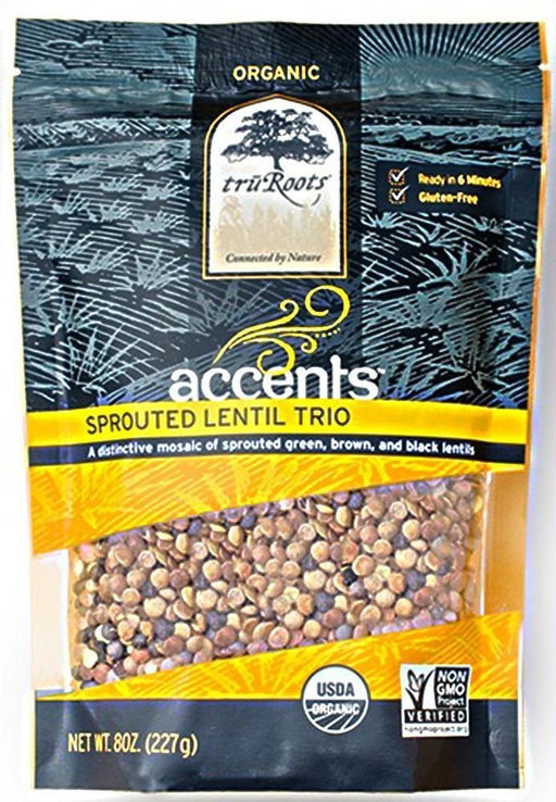 Truroots: Organic Accents Sprouted Lentil Trio, 8 Oz