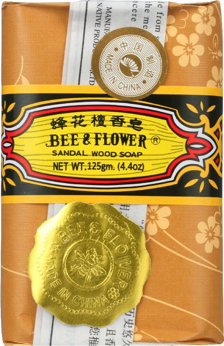 Bee & Flower: Sandal Wood Bar Soap, 4.4 Oz