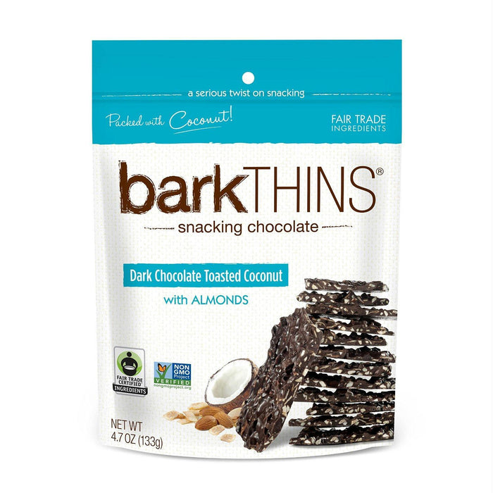 Barkthins: Dark Chocolate Toasted Coconut With Almonds, 4.7 Oz