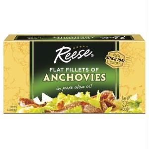 Reese: Flat Fillets Of Anchovies In Pure Olive Oil, 2 Oz