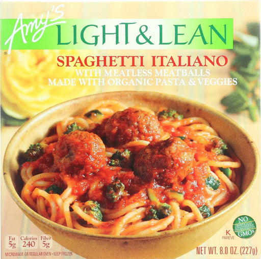 Amy's: Light & Lean Spaghetti Italiano, 8 Oz