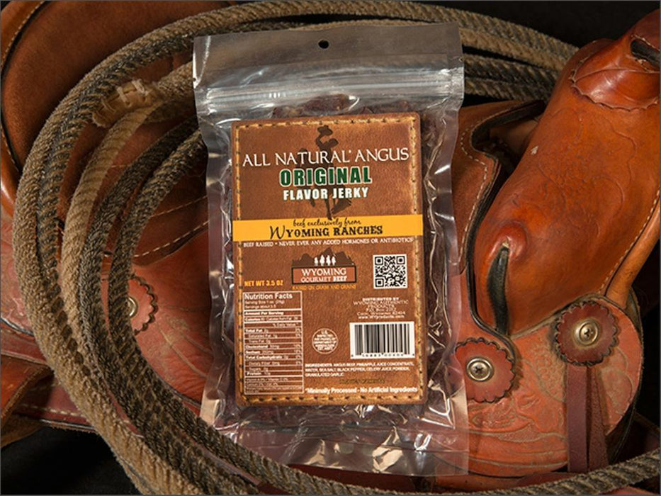 Wyoming Gourmet Beef: All Natural Angus Beef Jerky Original, 3.5 Oz