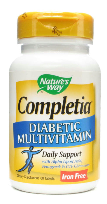 Nature's Way: Completia Diabetic Multivitamin Iron Free, 60 Tablets