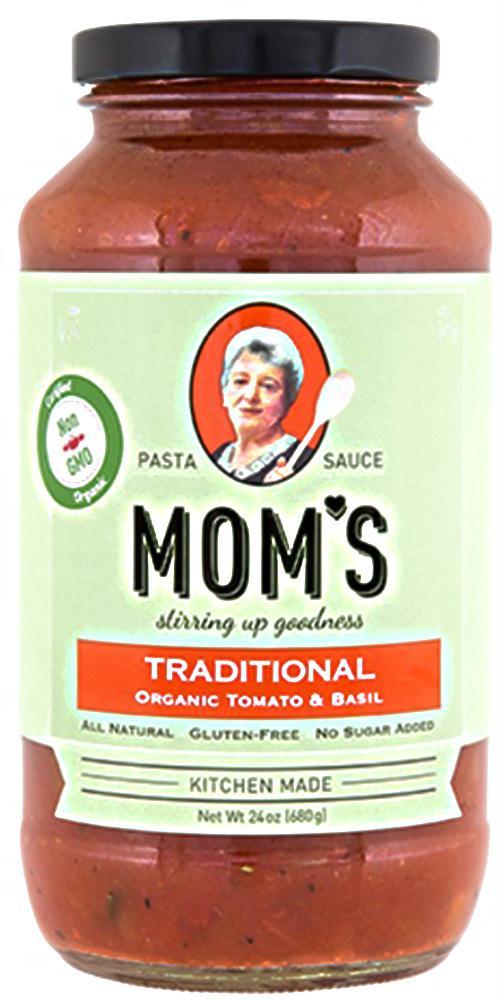 Moms: Spaghetti Sauce Traditional Tomato & Basil, 24 Oz