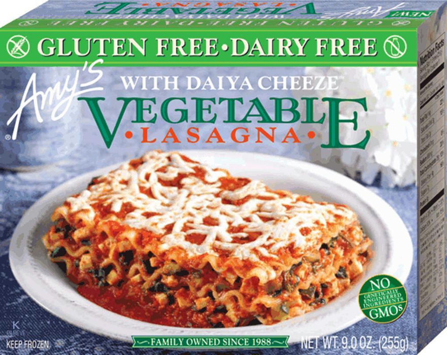 Amy's: Gluten Free Vegetable Lasagna With Daiya Cheeze, 9 Oz