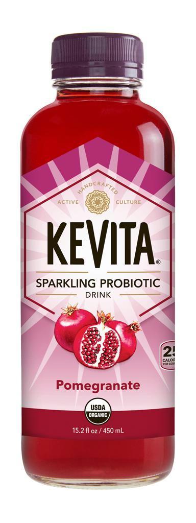 Kevita: Organic Pomegranate Sparkling Probiotic Drink, 15.2 Oz