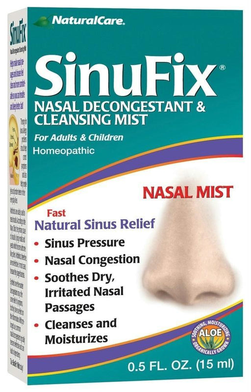 Naturalcare: Sinufix Nasal Decongestant And Cleansing Mist, 0.5 Oz