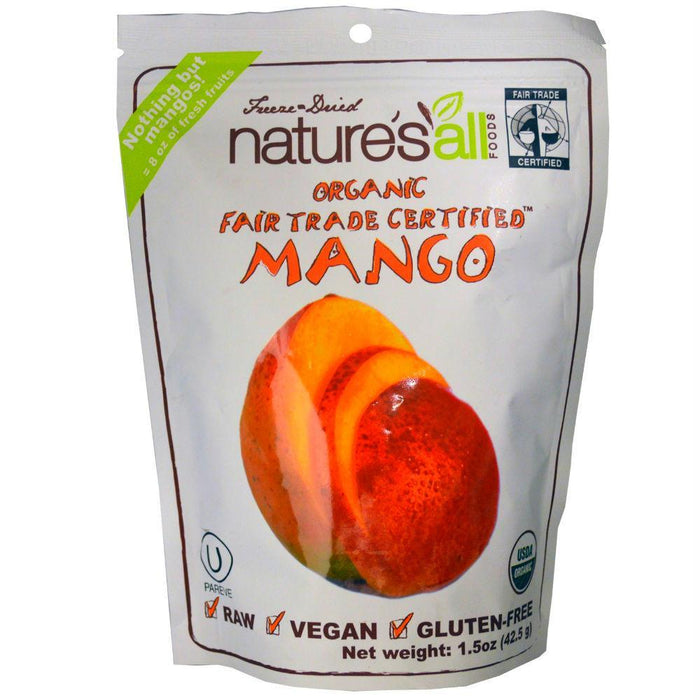 Natierra Nature's All: Freeze Dried Organic Mango, 1.5 Oz