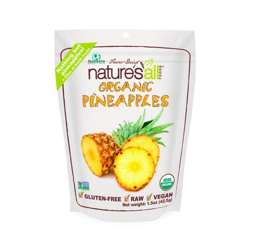 Natierra Nature's All: Organic Freeze Dried Pineapples, 1.5 Oz