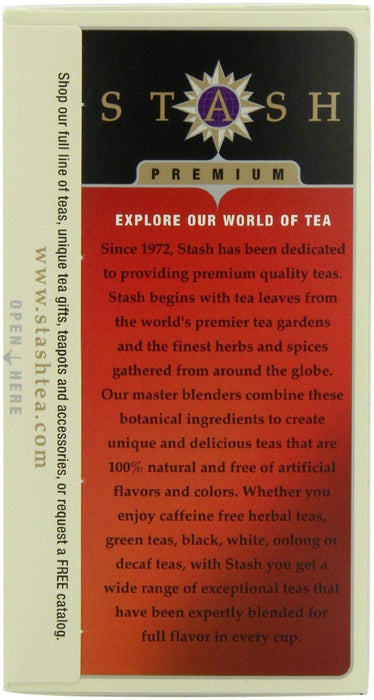 Stash Tea: Black Tea Double Spice Chai 18 Tea Bags, 1.1 Oz