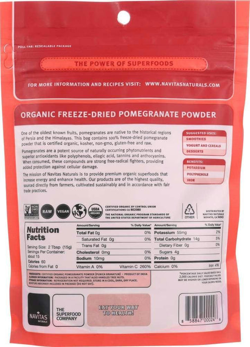 Navitas: Organic Pomegranate Powder, 8 Oz