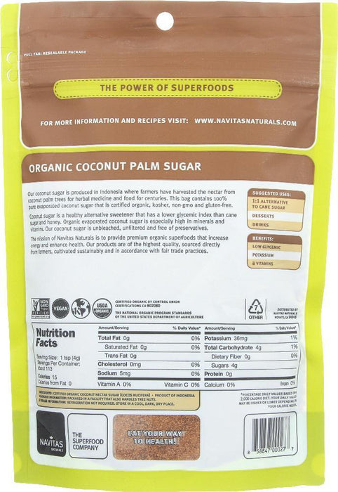 Navitas: Organic Coconut Sugar, 16 Oz