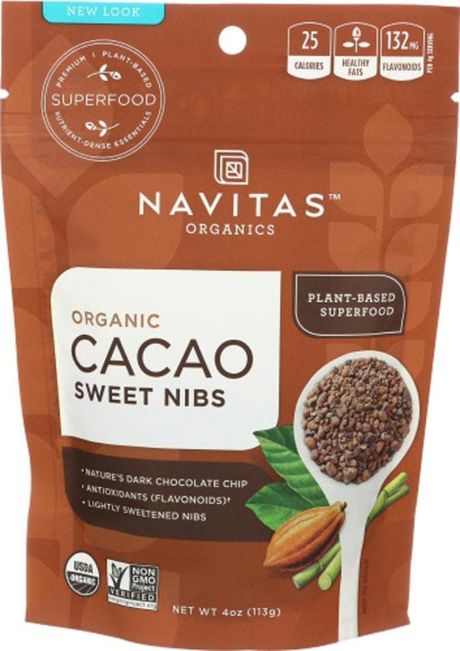 Navitas: Organic Cacao Sweet Nibs, 4 Oz