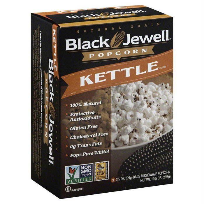 Black Jewell: Kettle Corn Premium Microwave Popcorn 3 Bags, 10.5 Oz