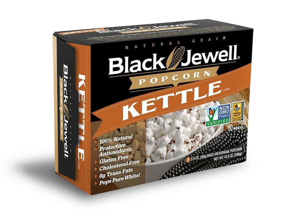 Black Jewell: Kettle Corn Premium Microwave Popcorn 3 Bags, 10.5 Oz