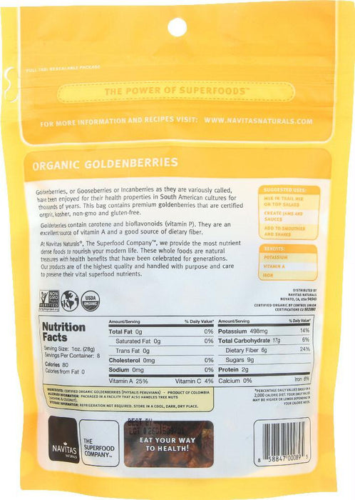 Navitas: Organic Golden Berries, 8 Oz