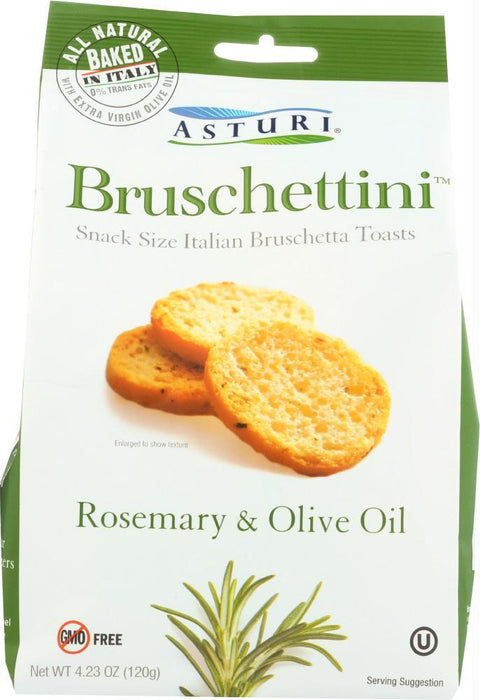 Asturi: Bruschettini Rosemary & Olive Oil 4.23 Oz