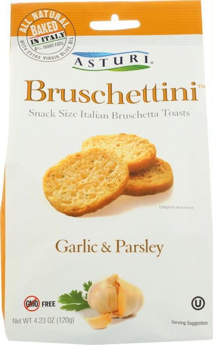 Asturi: Bruschettini Garlic & Parsley 4.23 Oz