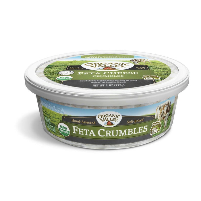 Organic Valley: Organic Feta Crumbles Cheese, 4 Oz