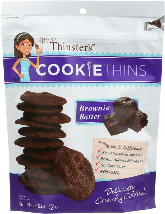 Mrs Thinsters: Cookie Thin Brownie Batter, 4 Oz