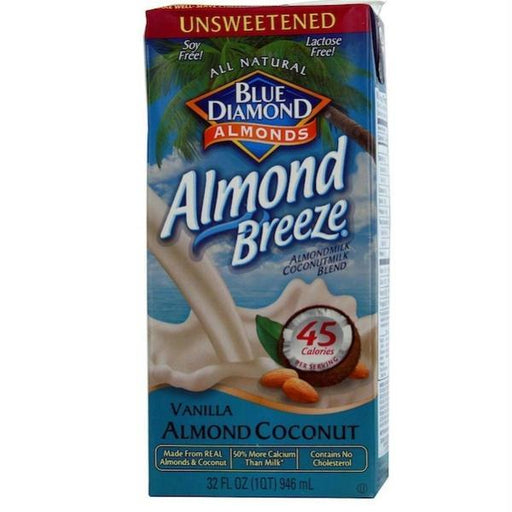 Blue Diamond: Unsweetened Coconut Almond Breeze Vanilla, 32 Oz