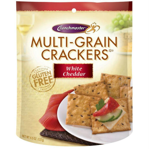 Crunchmaster: White Cheddar Multi-grain Crackers, 4.5 Oz