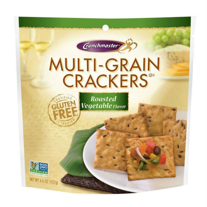 Crunchmaster: Multi-grain Roasted Vegetable Crackers, 4.5 Oz