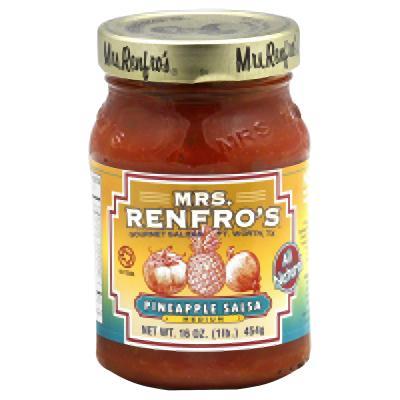 Mrs Renfro's: Gourmet Salsa Pineapple Medium, 16 Oz