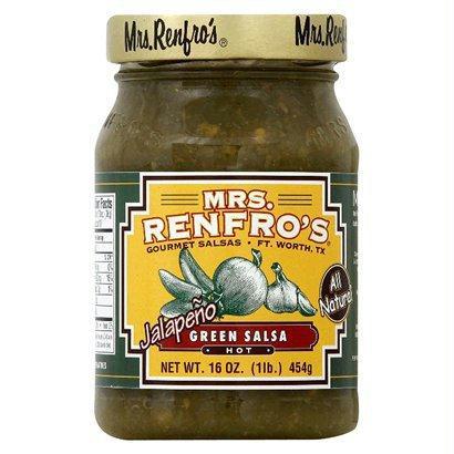 Mrs. Renfro's: Hot Jalapeno Green Salsa, 16 Oz