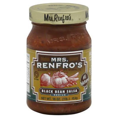 Mrs. Renfro's: Salsa Black Bean Medium, 16 Oz